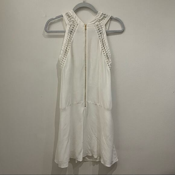 Rebecca Taylor White Diamond Shift Dress Size 4 NWT - Picture 8 of 10